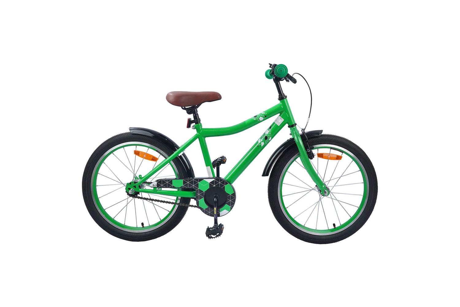 Vidaxl Kids Bike 20'' For 6-11 Years Old Green