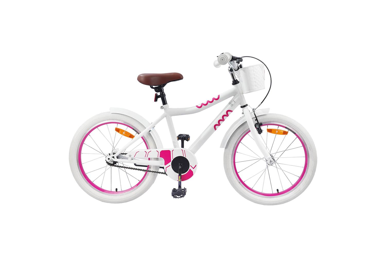 Vidaxl Kids Bike 20'' For 6-11 Years Old White
