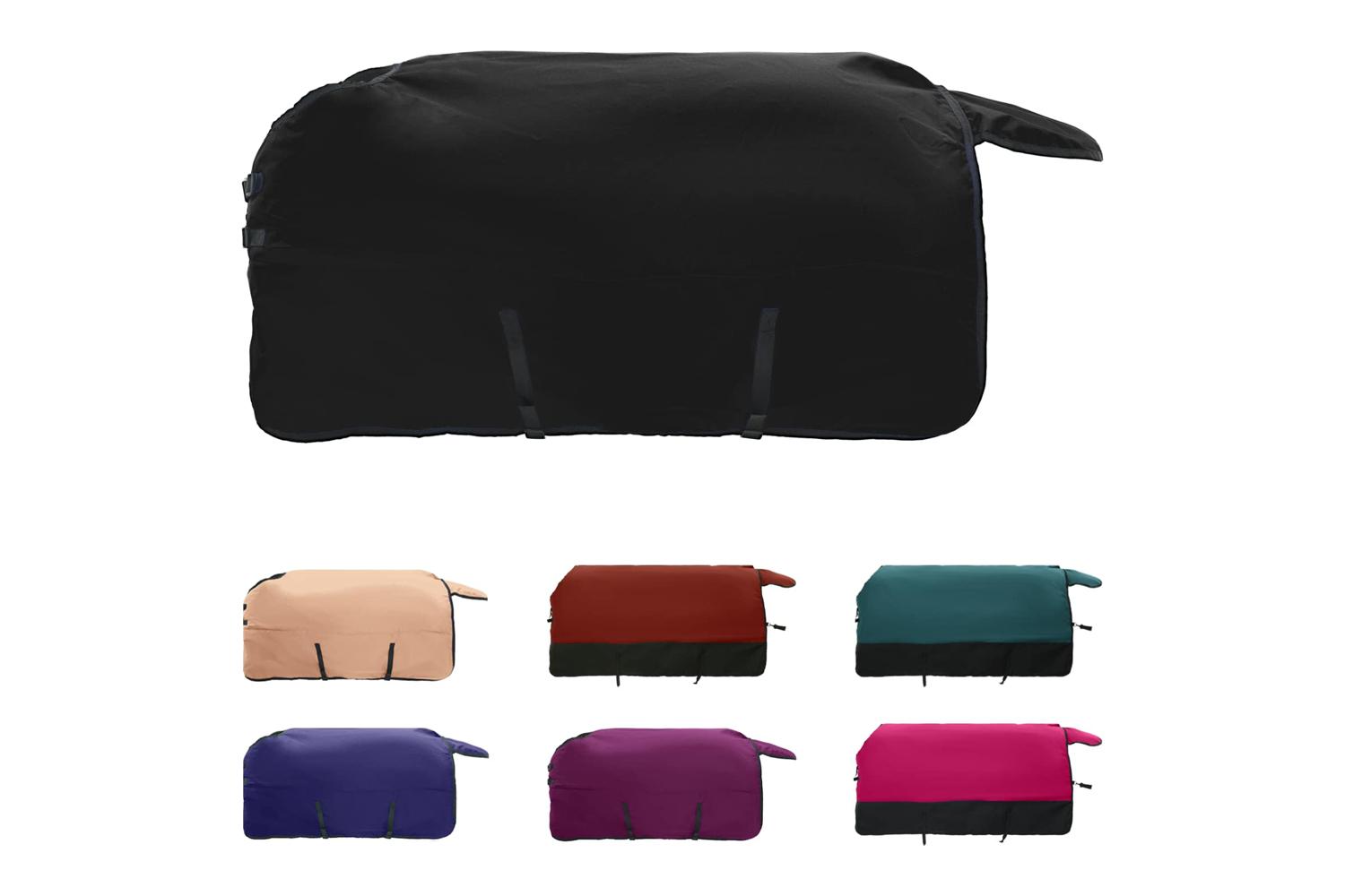 Vidaxl Horse Blanket Full Black 115 Cm Polyester