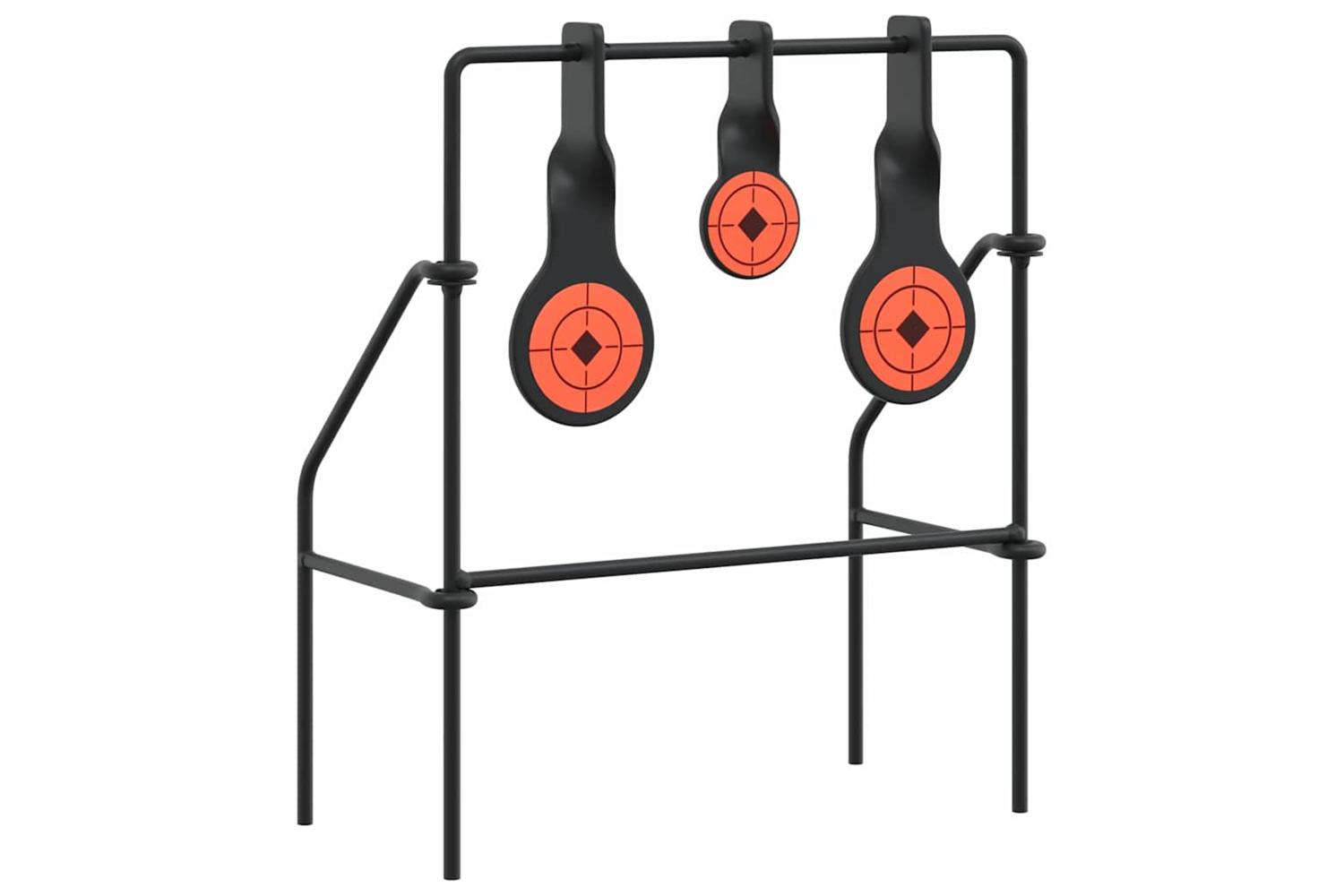 Vidaxl Resetting Target Black 26 X 13 X 31 Cm Steel