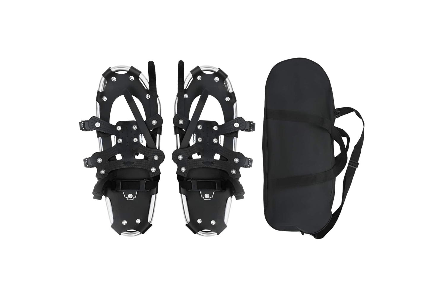 Vidaxl 3 In 1 Snowshoes Blue And Black 21 Inches Aluminum And Hdpe