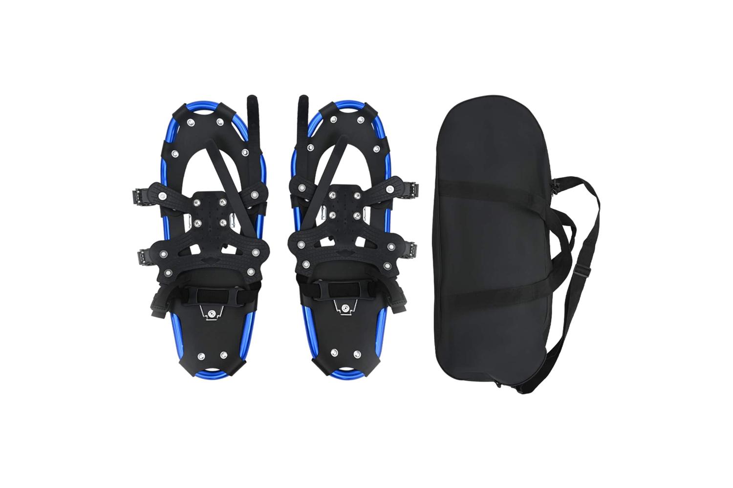 Vidaxl 3 In 1 Snowshoes Red And Black 21 Inches Aluminum And Hdpe