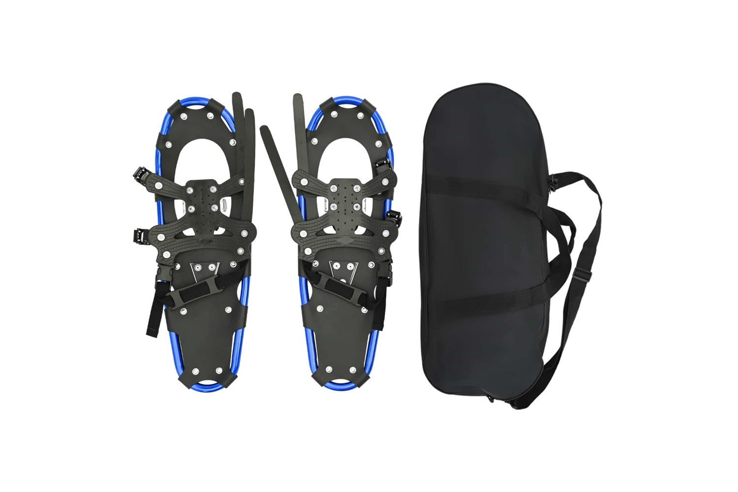 Vidaxl 3 In 1 Snowshoes Red And Black 25 Inches Aluminum And Hdpe