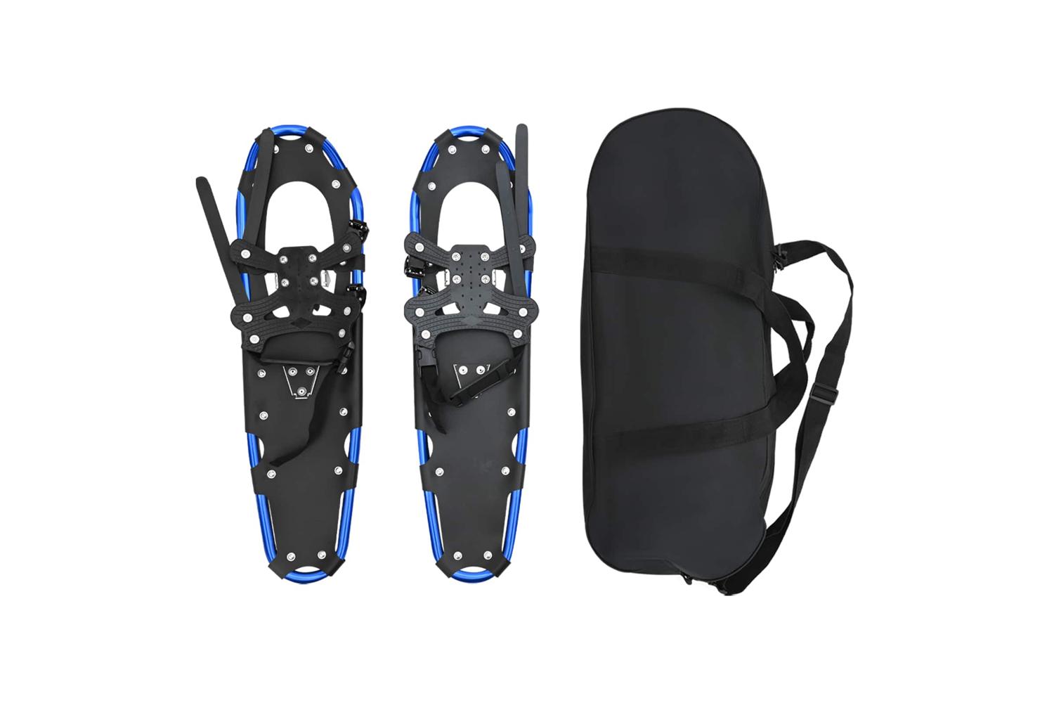 Vidaxl 3 In 1 Snowshoes Red And Black 30 Inches Aluminum And Hdpe