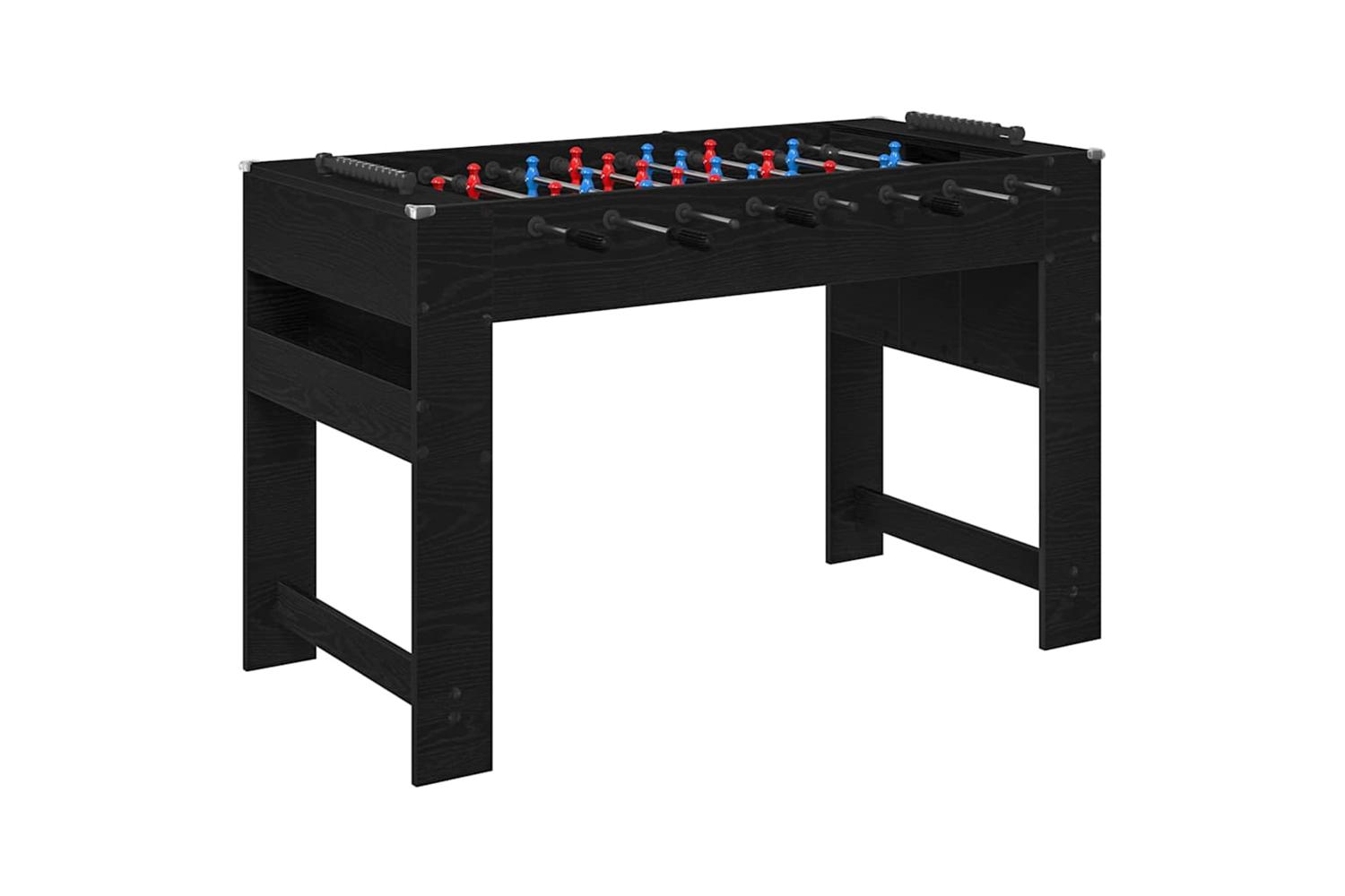 Vidaxl Foosball Table Black Oak 125 X 60.5 X 80 Cm Engineered Wood