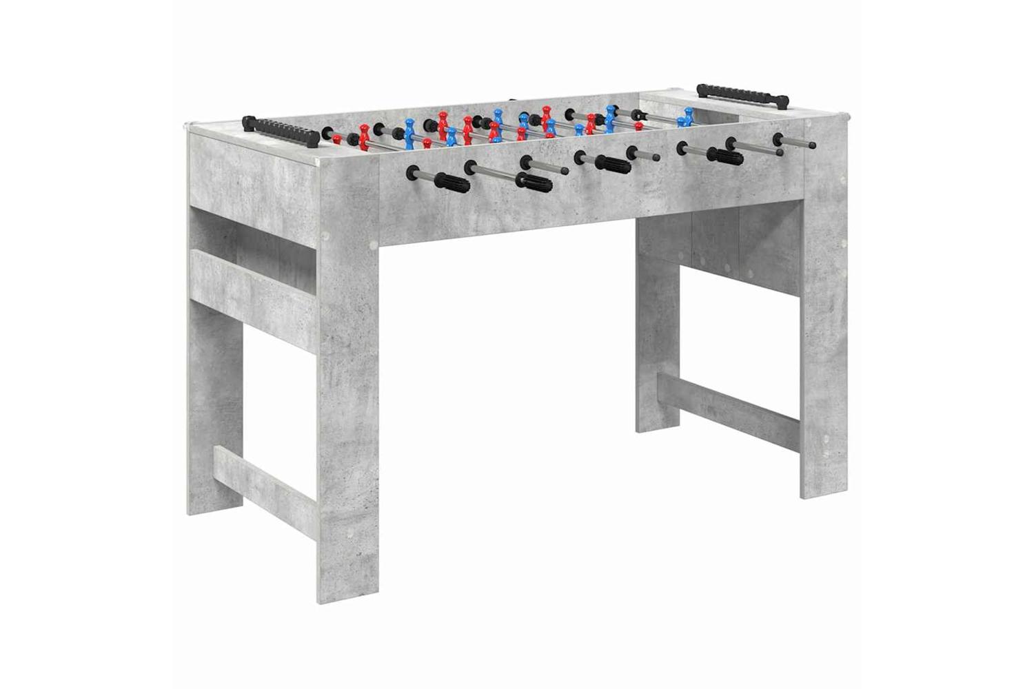 Vidaxl Foosball Table Concrete Grey 125 X 60.5 X 80 Cm Engineered Wood