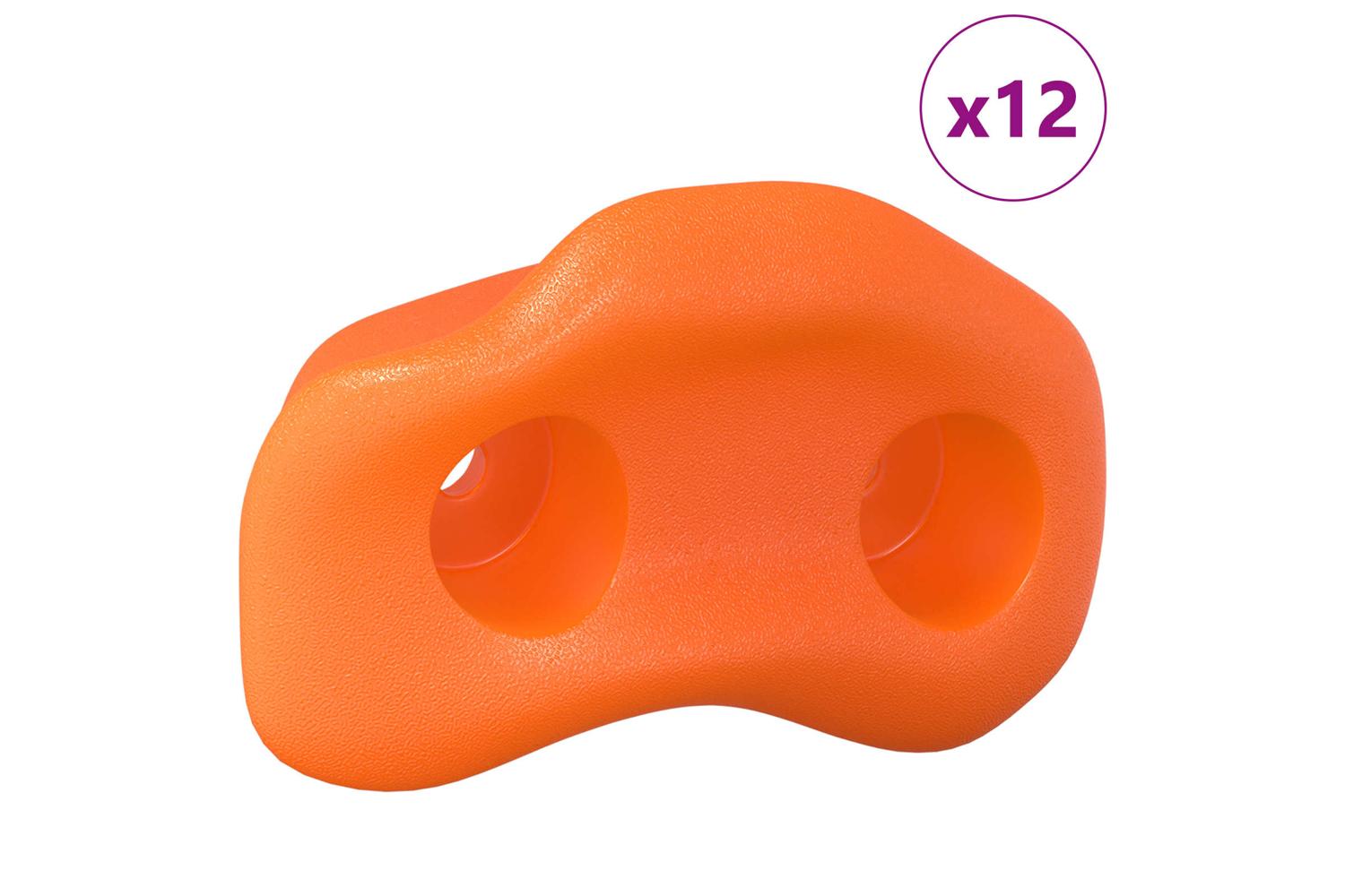 Vidaxl Climbing Hold 12 Pcs Orange 100 X 67 X 43 Mm Pp