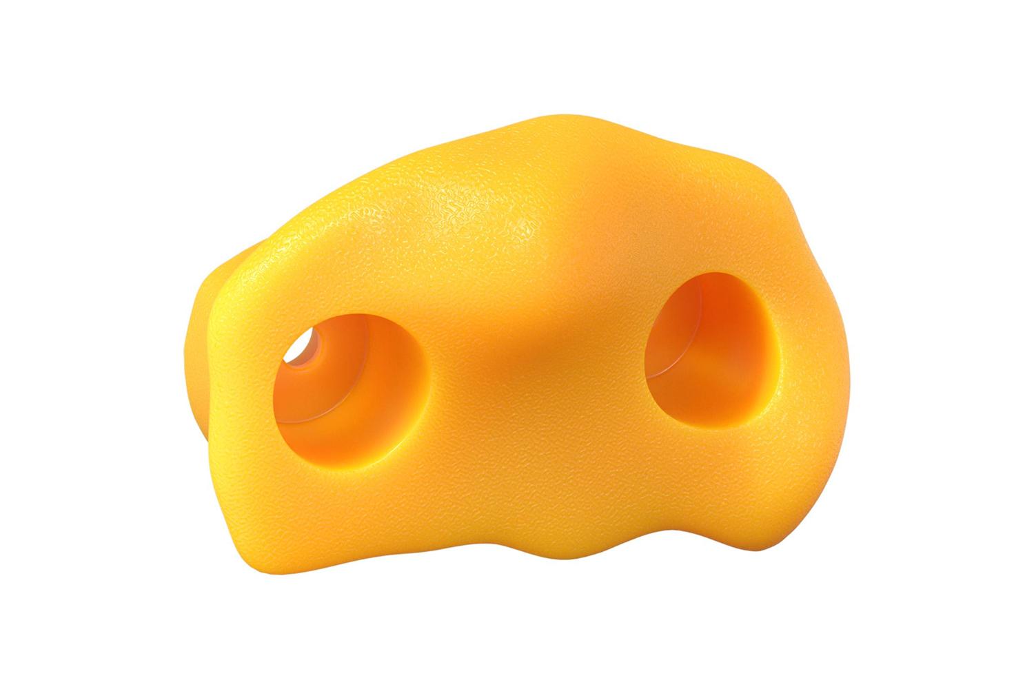 Vidaxl Climbing Hold 2 Pcs Yellow 100 X 67 X 43 Mm Pp