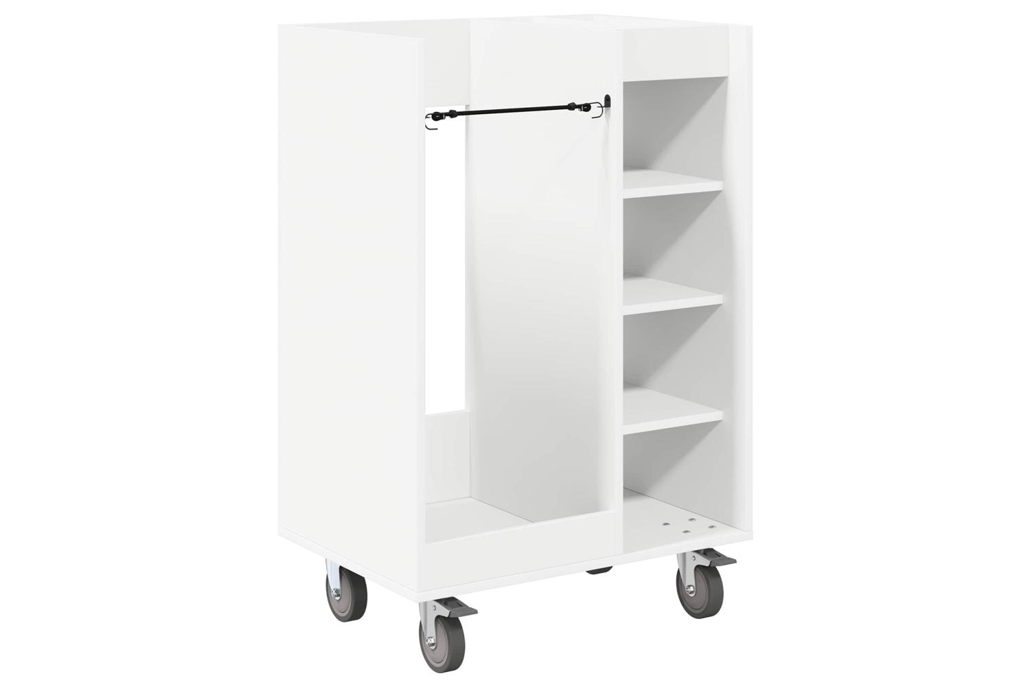 Vidaxl Golf Cabinet With Wheel Plain Black Oak 65 X 45 X 98 Cm