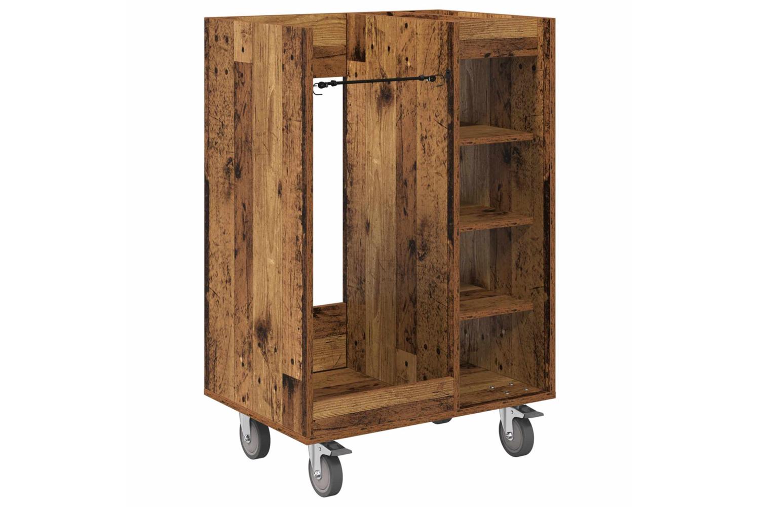 Vidaxl Golf Cabinet With Wheel Plain Artisan Oak 65 X 45 X 98 Cm