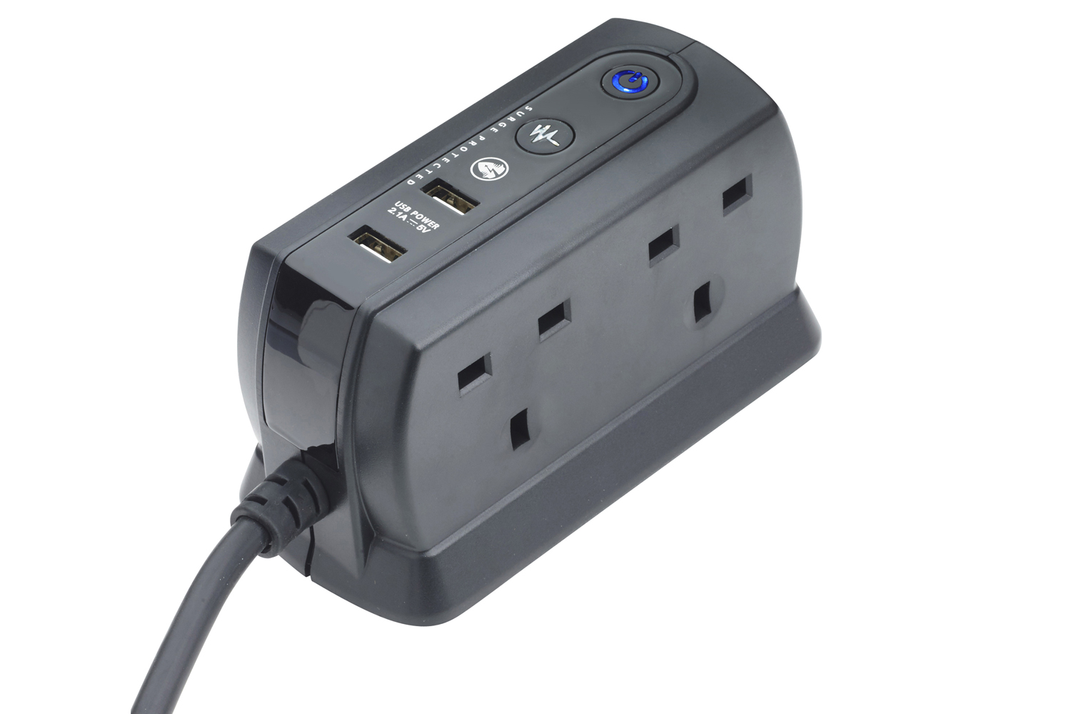 MasterPlug 4 Socket Compact Surge USB Extension Lead Ireland