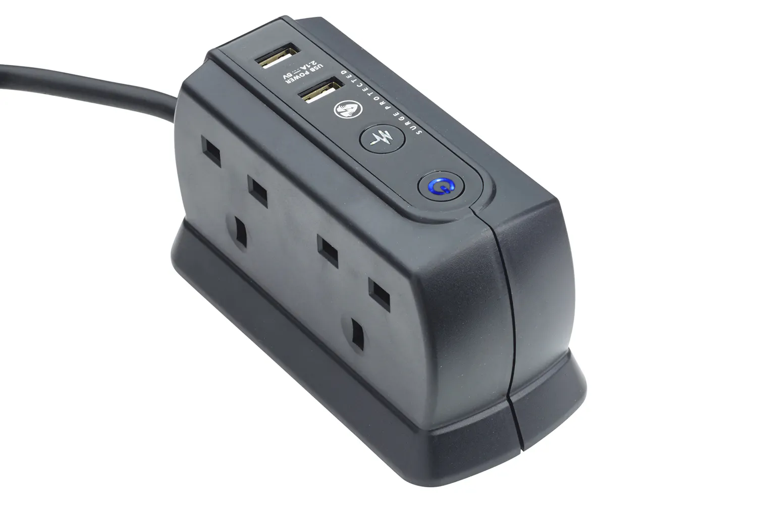 MasterPlug 4 Socket Compact Surge USB Extension Lead | Ireland