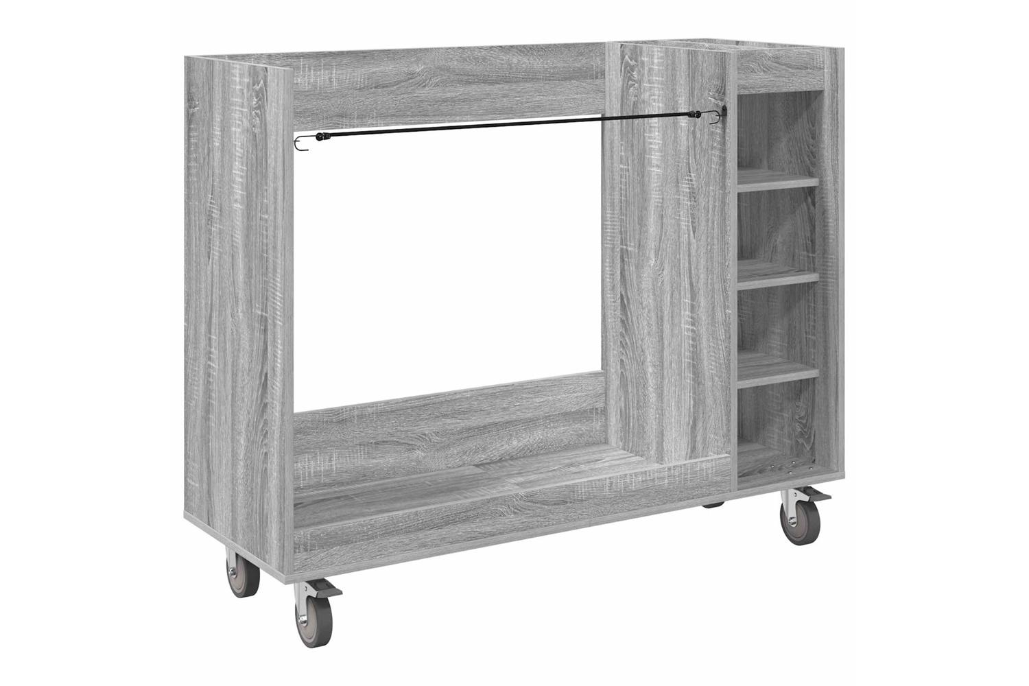 Vidaxl Golf Cabinet With Wheel Plain Old Wood 120 X 45 X 98 Cm