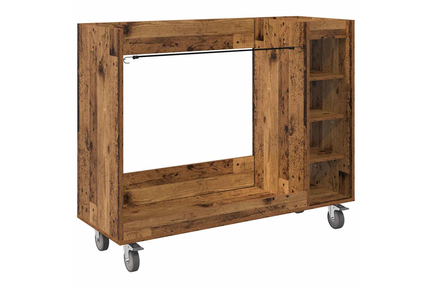 Vidaxl Golf Cabinet With Wheel Plain Artisan Oak 120 X 45 X 98 Cm