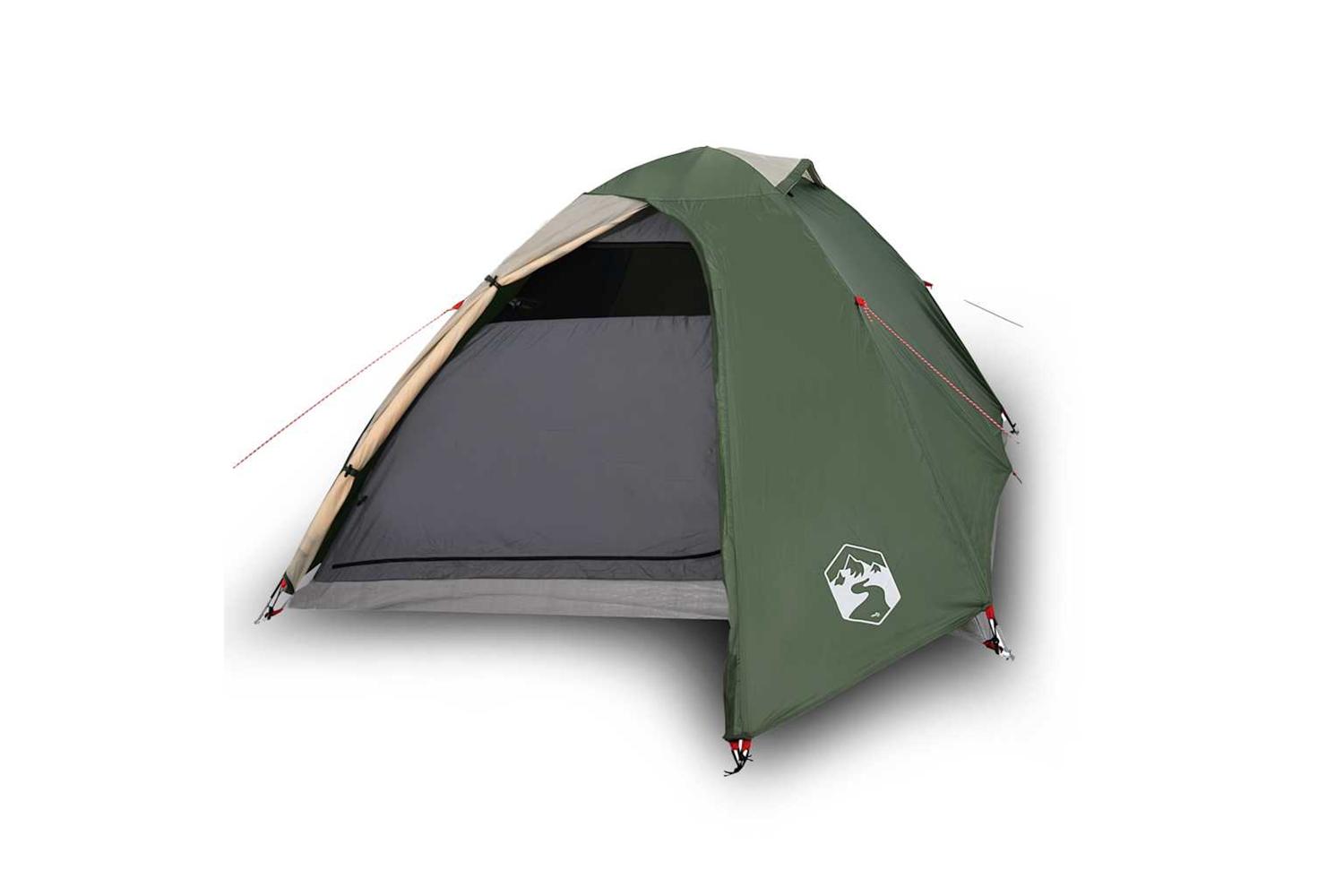 Vidaxl Camping Tent Dome 3-person Green Waterproof