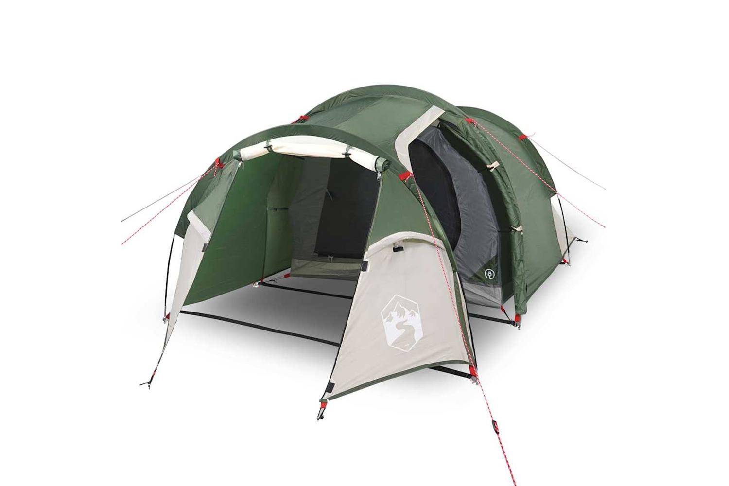 Vidaxl Camping Tent Tunnel 2-person Green Waterproof