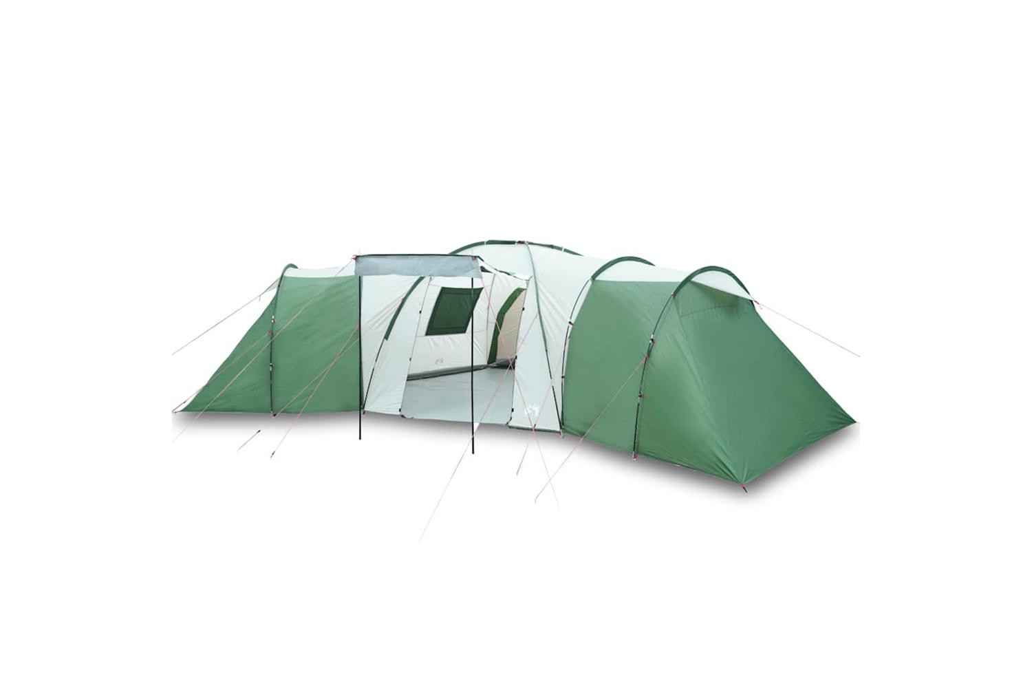 Vidaxl Camping Tent With Porch 4-person Blue Waterproof