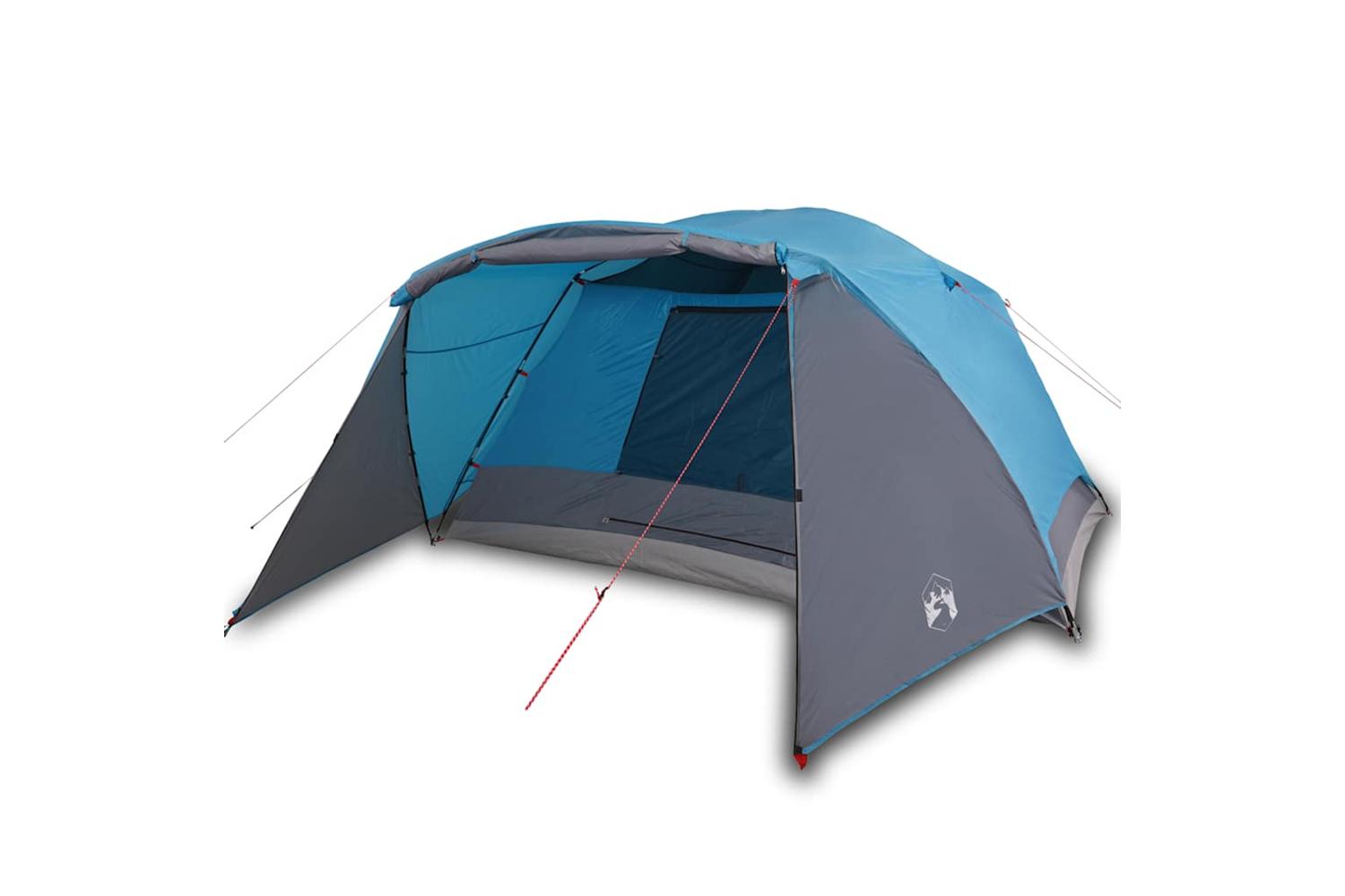 Vidaxl Camping Tent With Porch 4-person Blue Waterproof