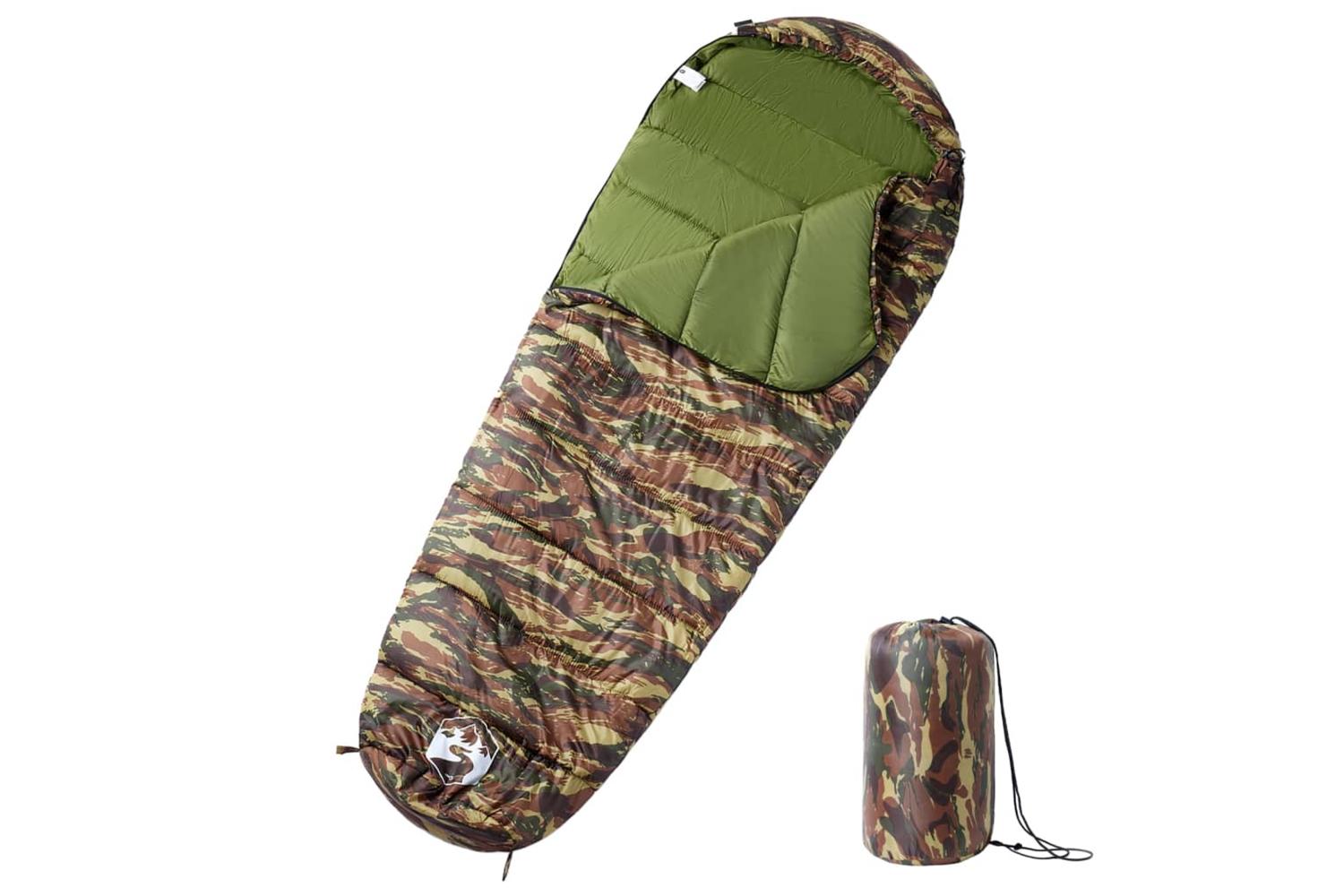 Vidaxl Mummy Sleeping Bag For Adults Camping 3 Seasons