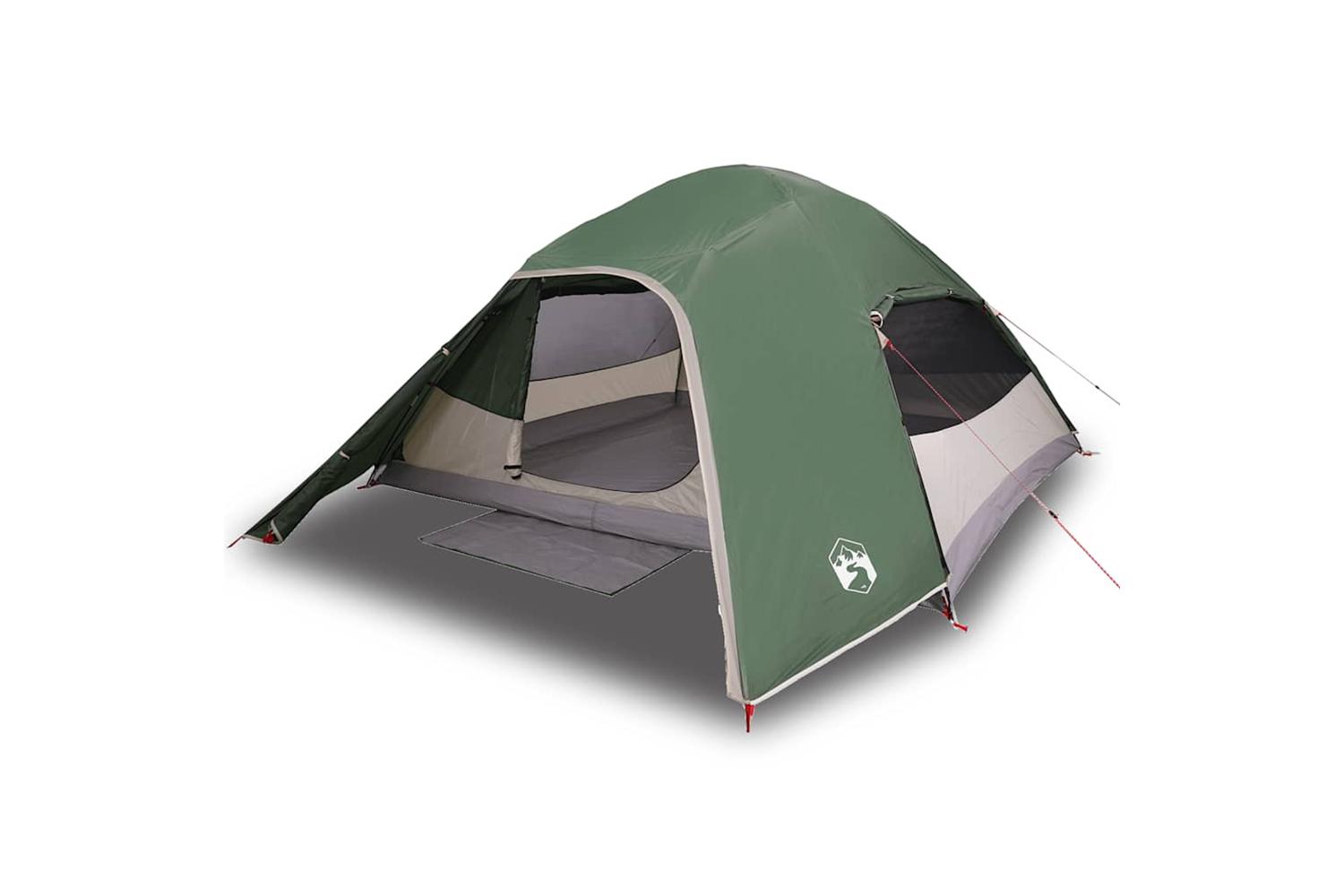Vidaxl Camping Tent Dome 4-person Green Waterproof