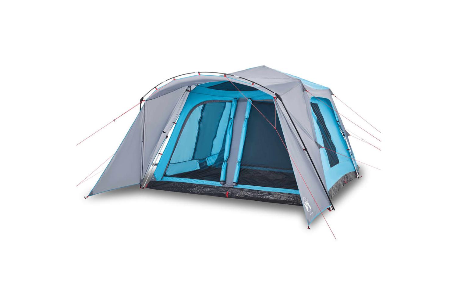 Vidaxl Camping Tent Dome 4-person White Blackout Fabric Quick Release