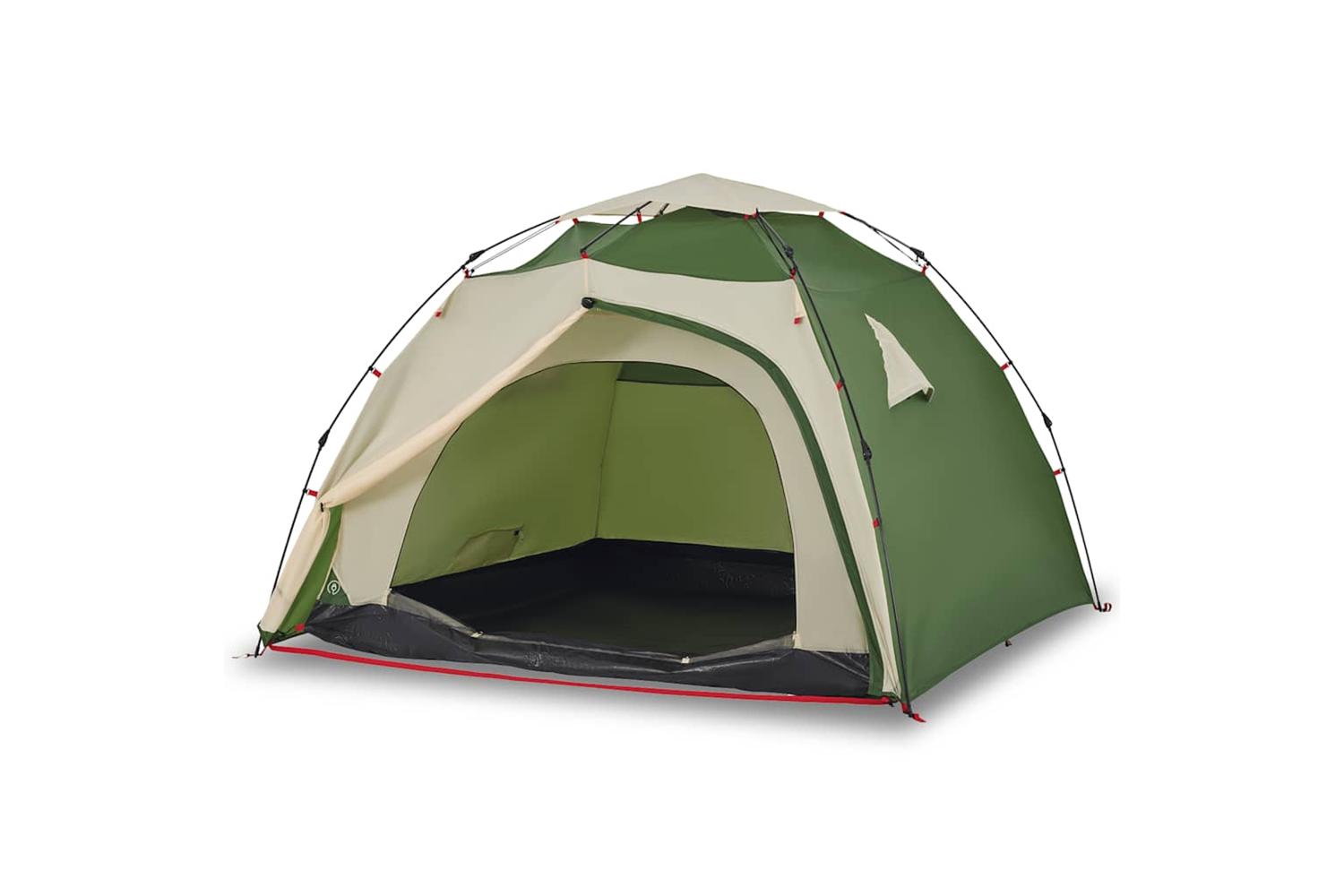 Vidaxl Camping Tent Dome 4-person Green Quick Release