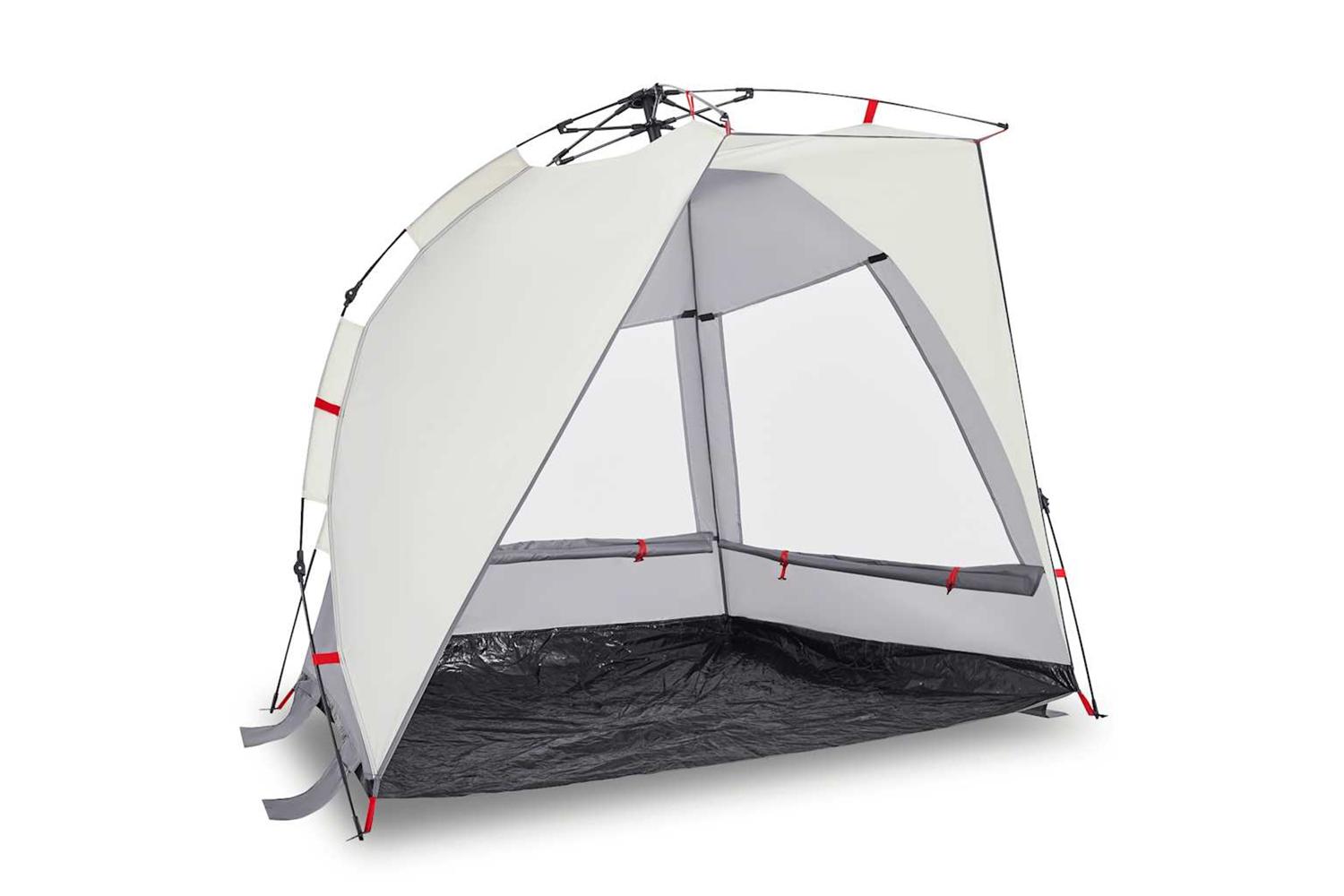 Vidaxl Beach Tent 2-person Grey Quick Release Waterproof