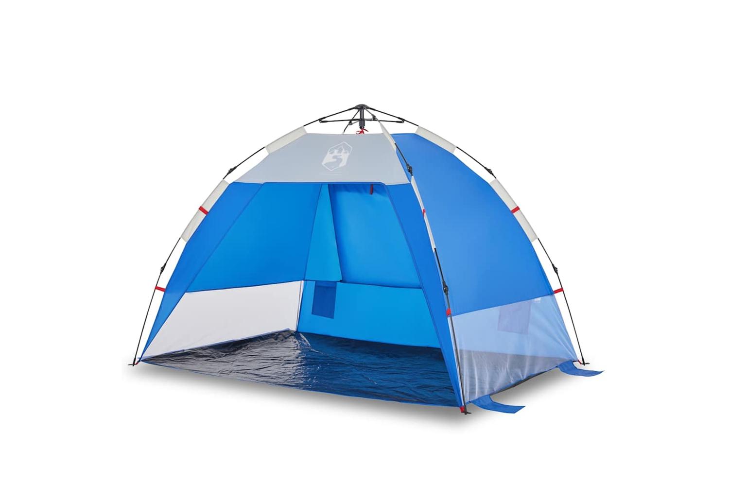 Vidaxl Beach Tent 2-person Azure Blue Quick Release Waterproof