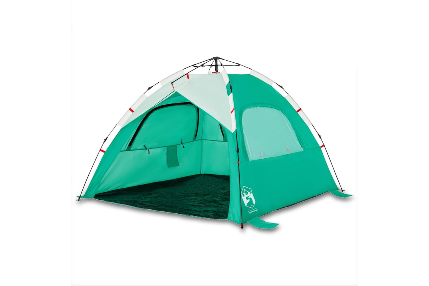 Vidaxl Beach Tent 3-person Sea Green Quick Release Waterproof