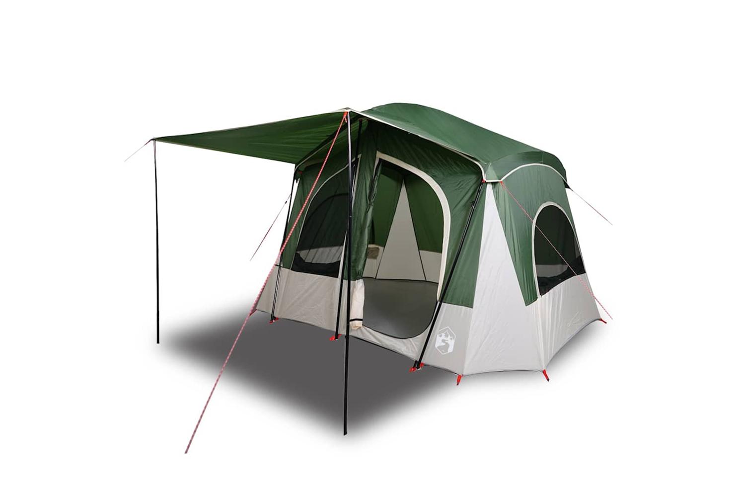 Vidaxl Camping Tent Cabin 5-person Green Waterproof