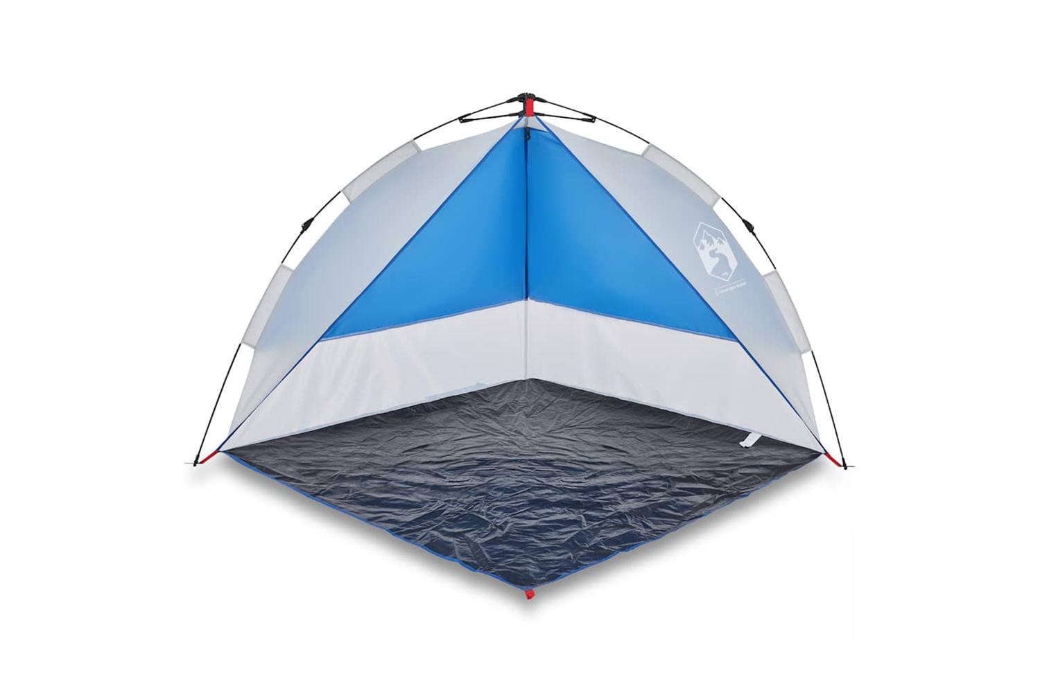 Vidaxl Beach Tent Azure Blue Quick Release Waterproof