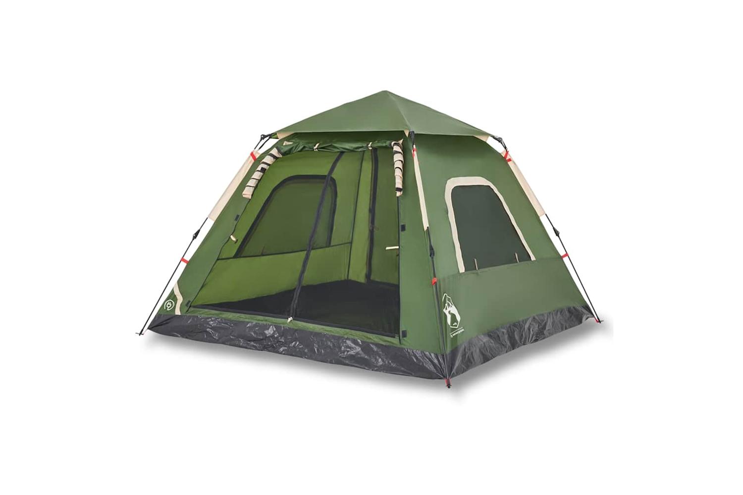 Vidaxl Camping Tent Dome 5-person Green Quick Release