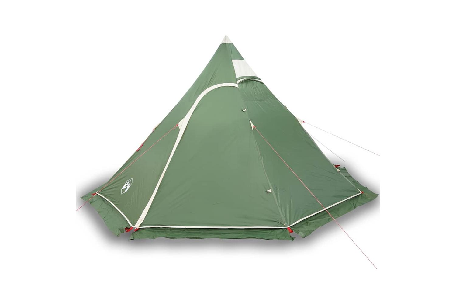 Vidaxl Camping Tent Tipi 5-person Green Waterproof