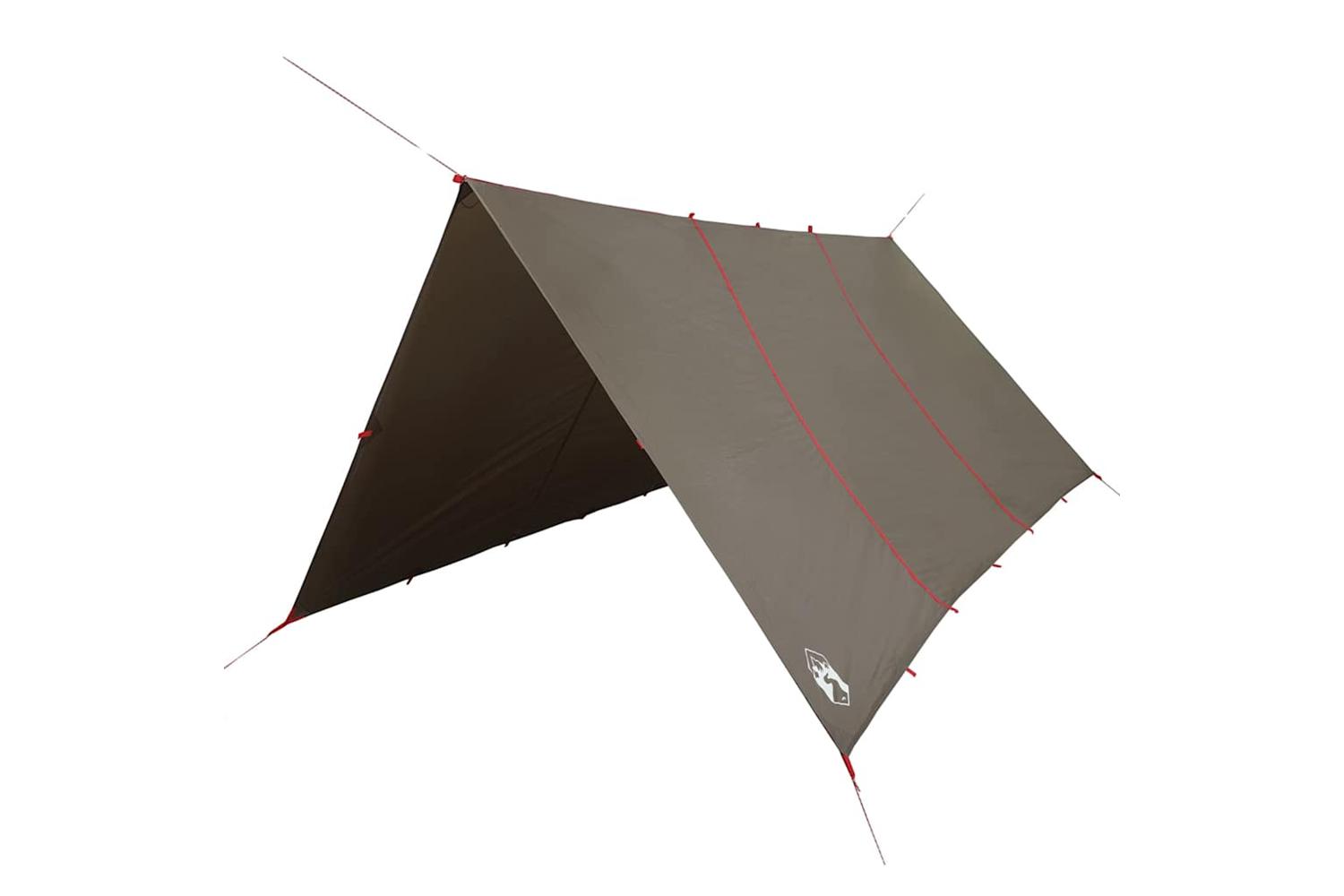 Vidaxl Camping Tarp Brown 451x420 Cm Waterproof
