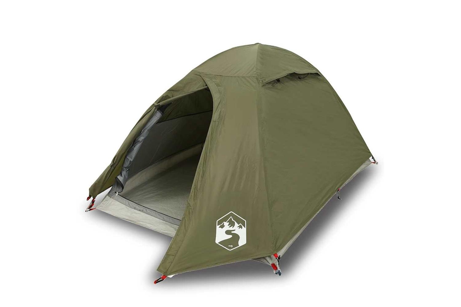 Vidaxl Camping Tent Dome 2-person Olive Green Waterproof