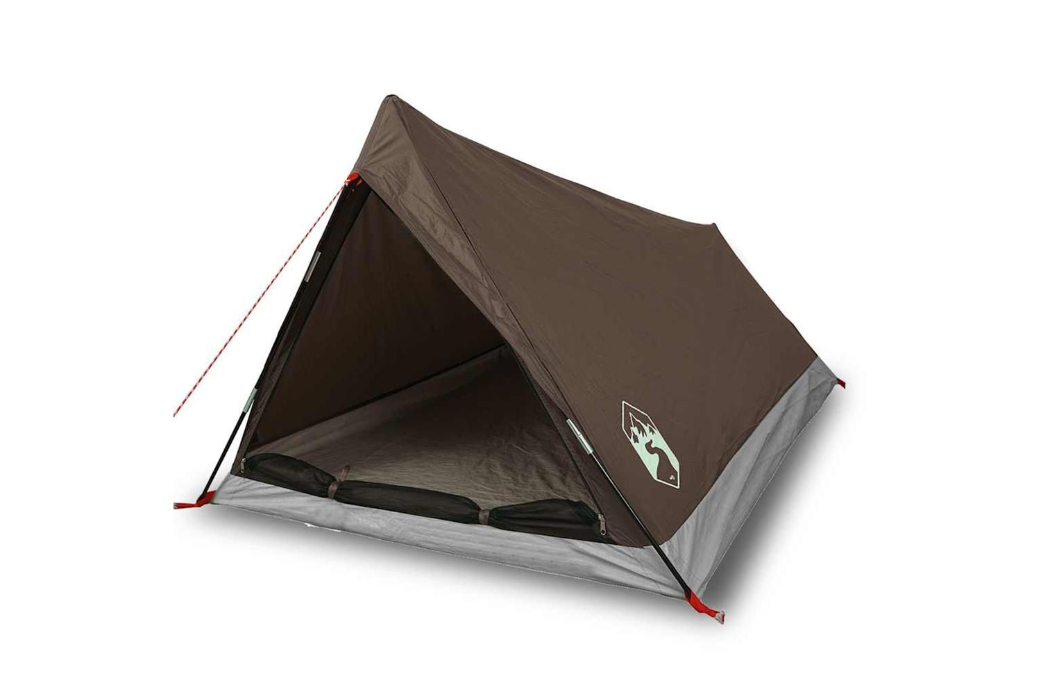 Vidaxl Camping Tent 2-person Brown Waterproof
