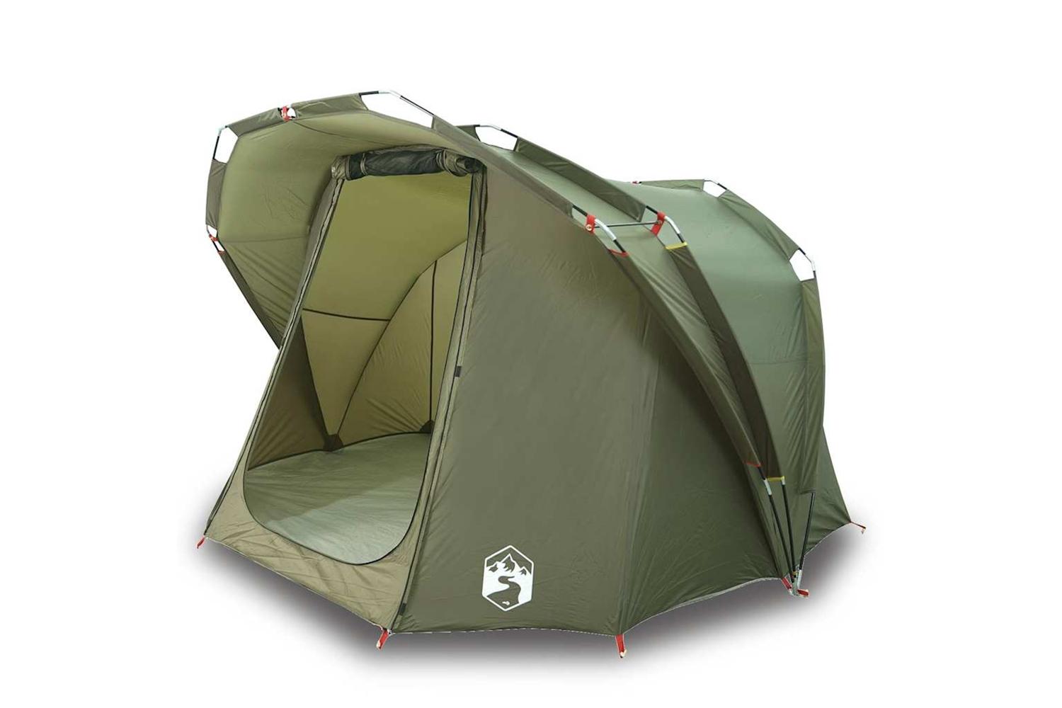 Vidaxl Fishing Tent 4-person Olive Green Waterproof