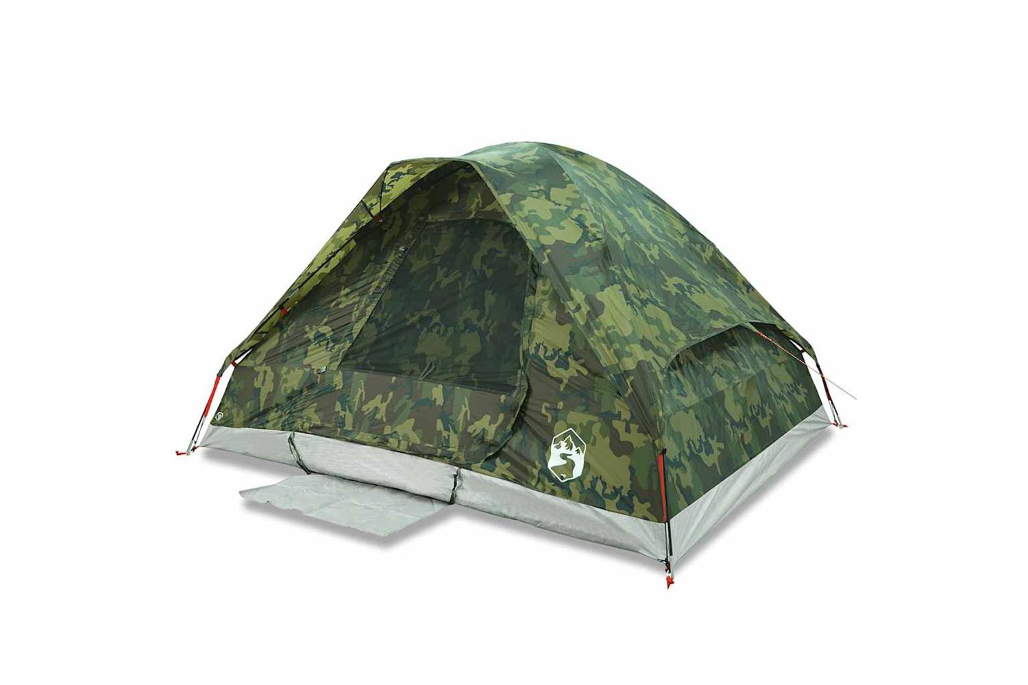Vidaxl Camping Tent Dome 4-person Camouflage Waterproof