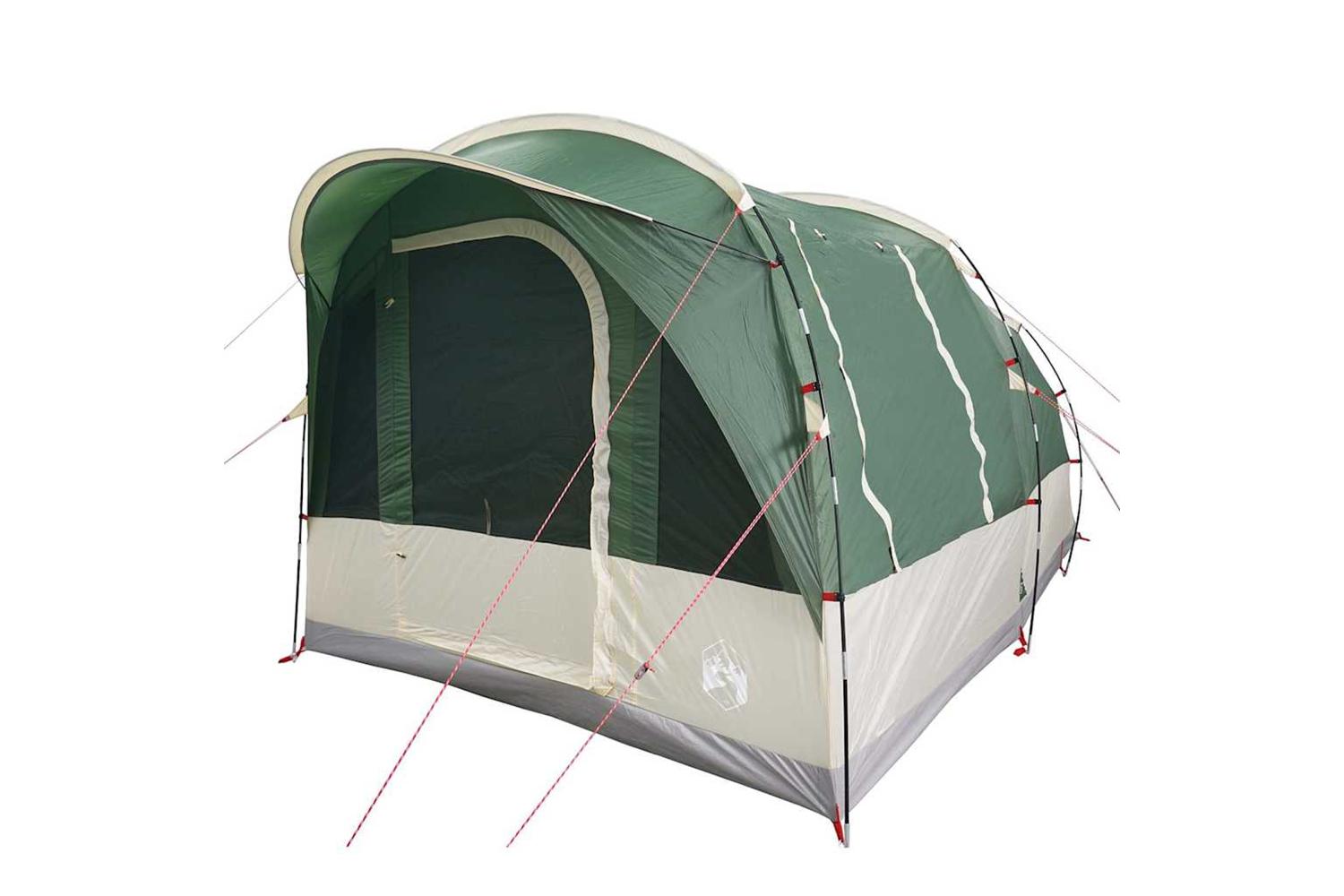 Vidaxl Camping Tent Tunnel 3-person Green Waterproof