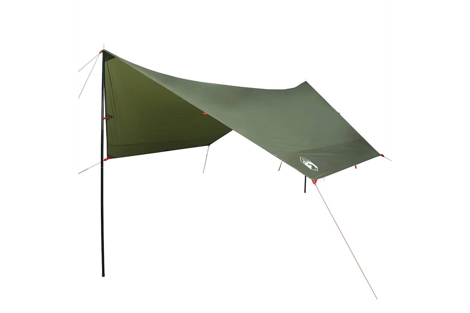 Vidaxl Camping Tarp Olive Green 438x376x212 Cm Waterproof