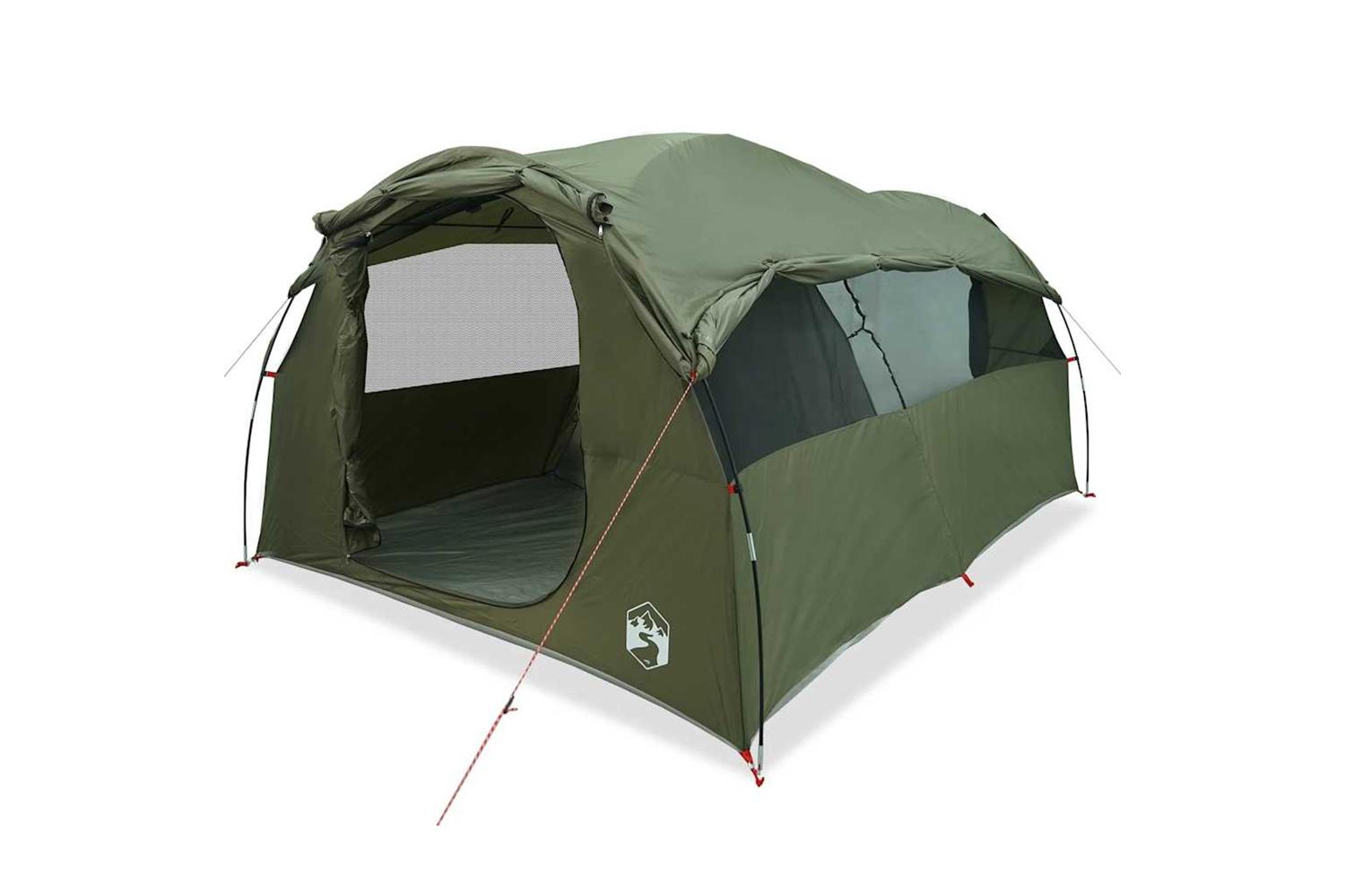 Vidaxl Camping Windbreak Grey And Orange 340x130 Cm Waterproof