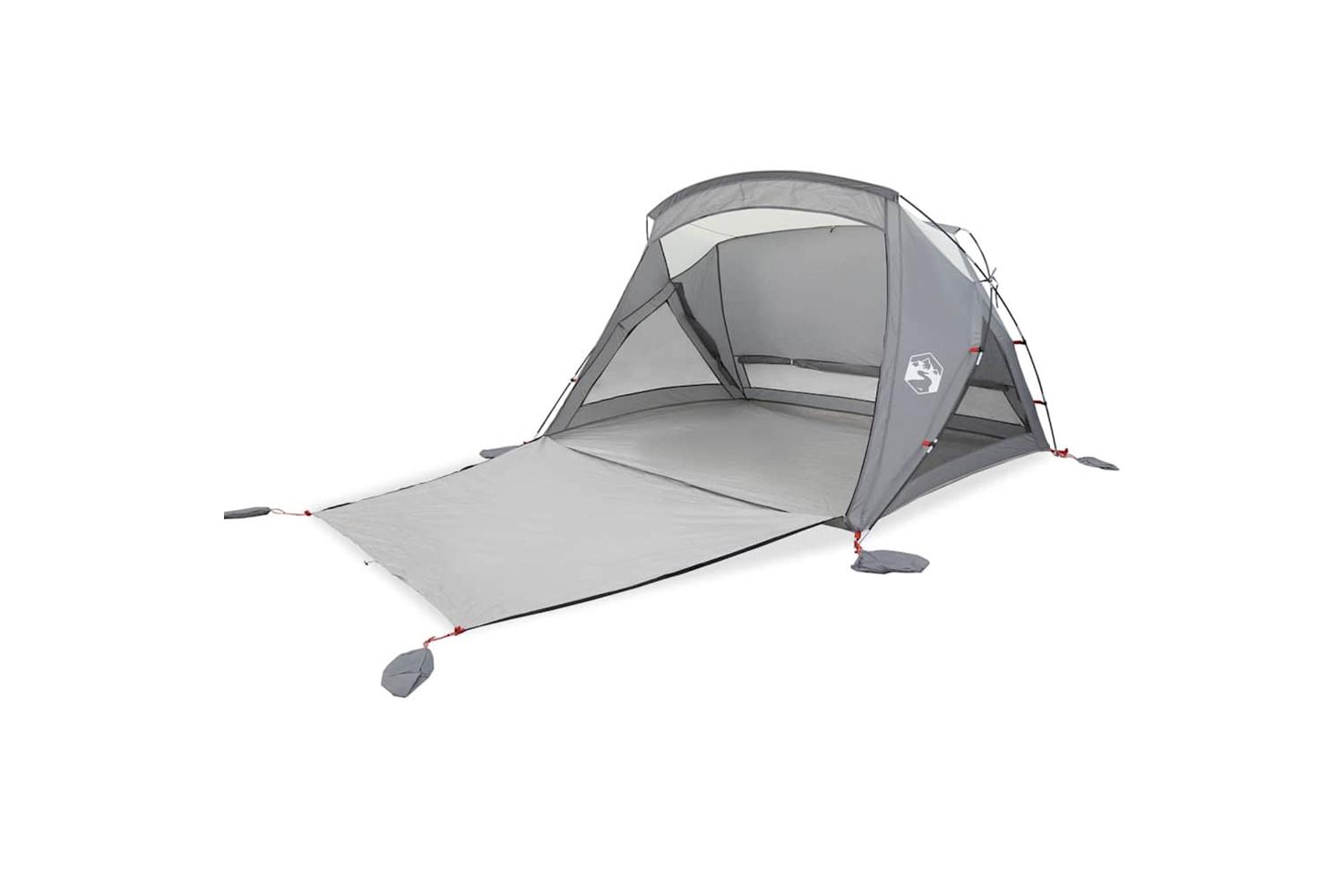 Vidaxl Beach Tent 2-person Grey Waterproof