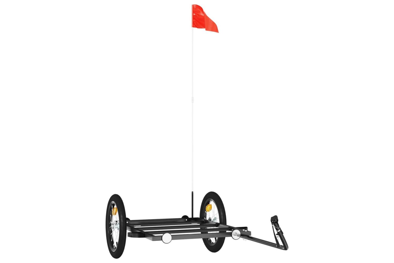 Vidaxl Bike Trailer Black 126x63x34 Cm Iron