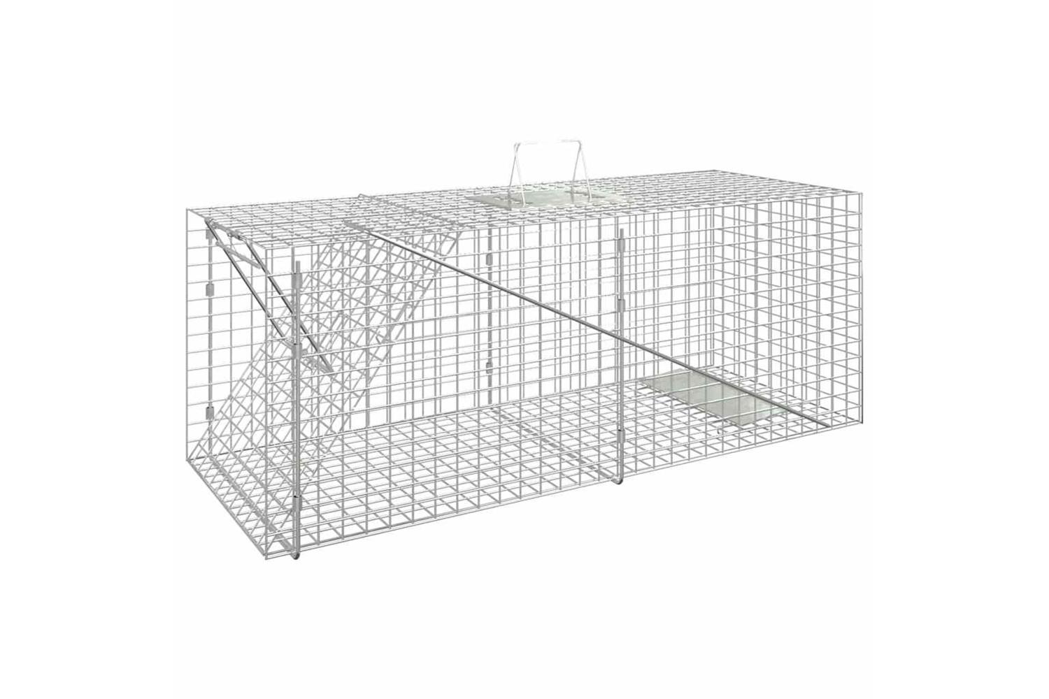 Vidaxl Animal Trap 64.5x25x26.5 Cm Galvanised Iron