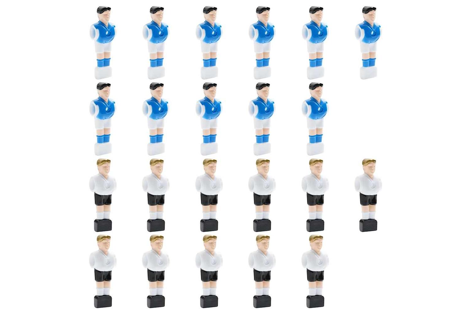 Vidaxl Football Table Players For 15.9 Mm Rod 22 Pcs