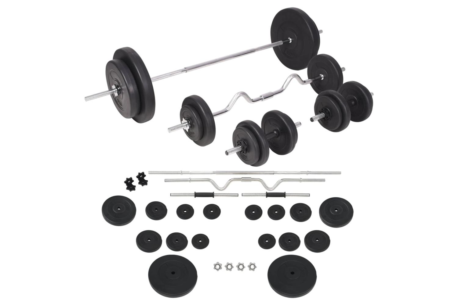Vidaxl Barbell And Dumbbell Set 90 Kg