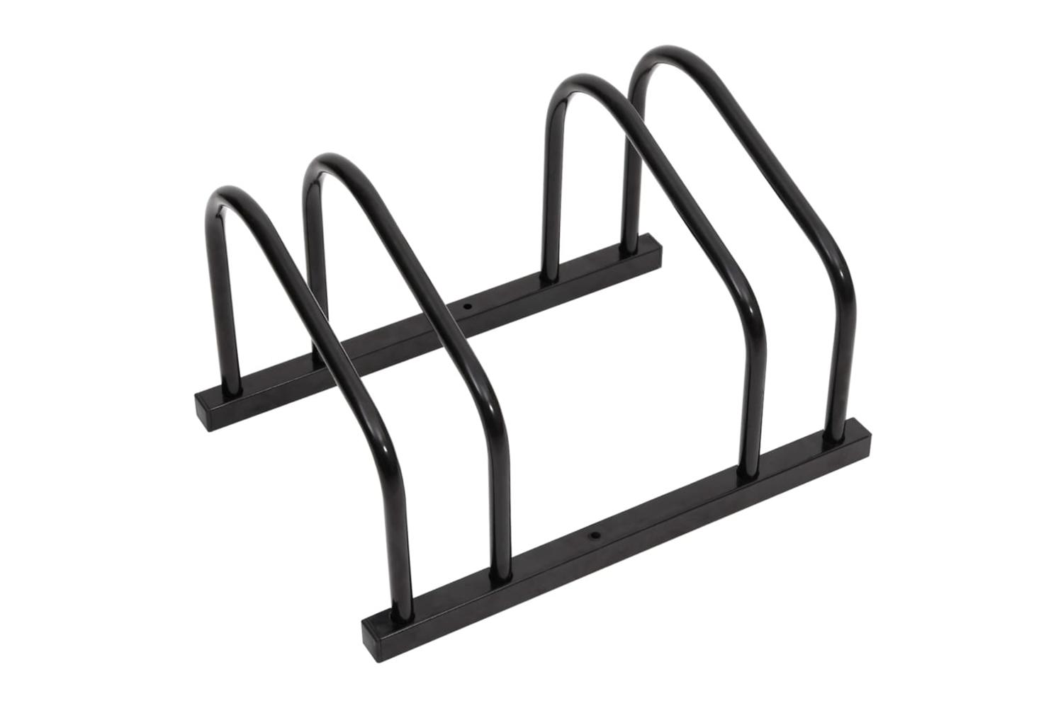 Vidaxl Bike Rack For 2 Bikes Black Steel