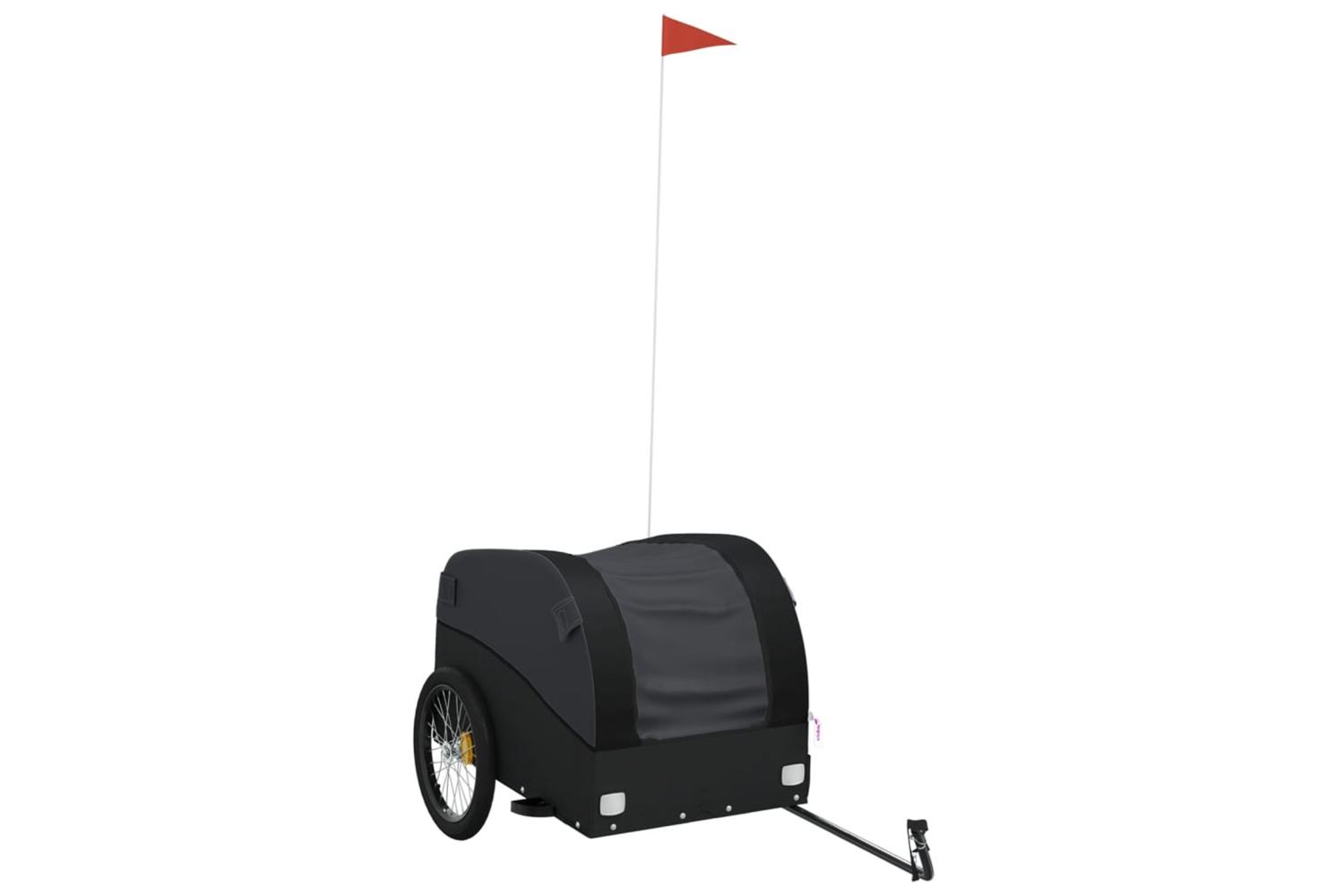 Vidaxl Bike Trailer Black 45 Kg Iron