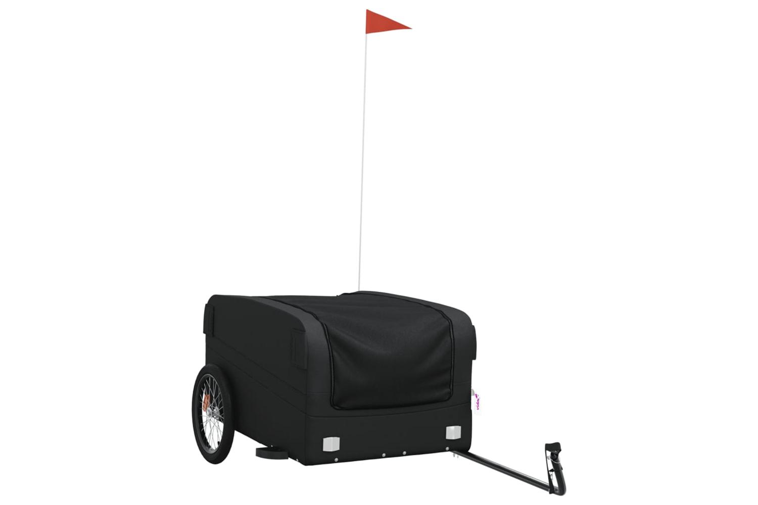 Vidaxl Bike Trailer Black 45 Kg Iron