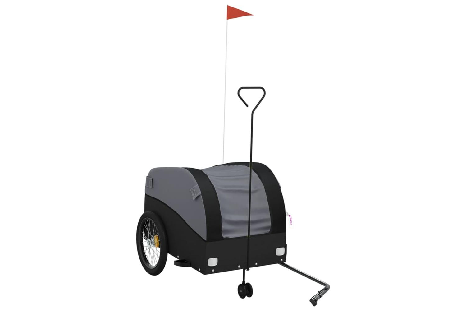 Vidaxl Bike Trailer Black 45 Kg Iron
